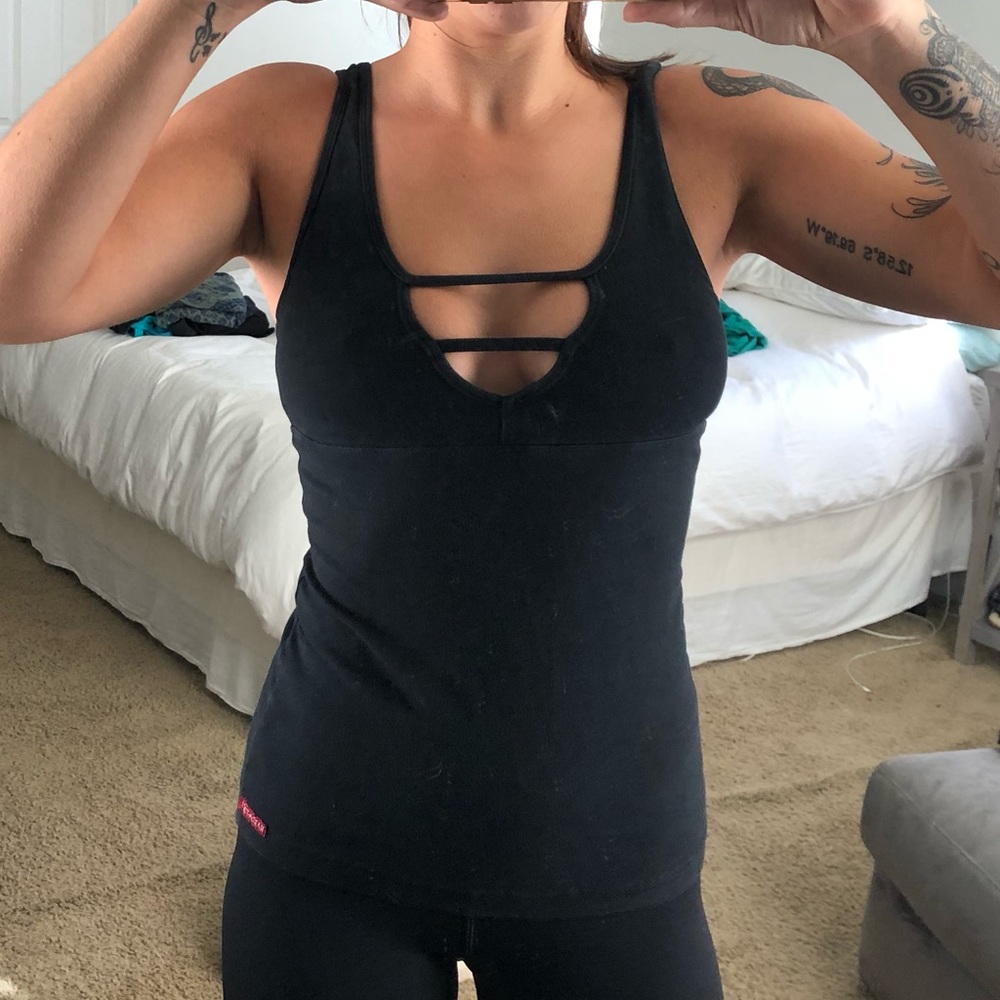 Hardtail Black Yoga Tank with built in Bra